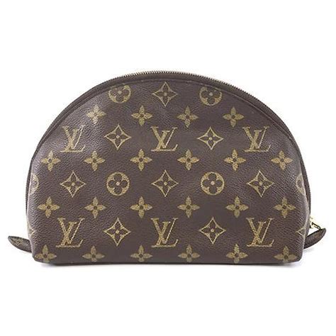 louis vuitton monogram canvas leather trousse ronde